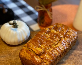 Homemade Pumpkin Bread, Pumpkin Bread, Dessert, Homemade Bread, Thank you Gift, Pumpkin Loaf, Baked Goods, Edible Gift, Housewarming Gift