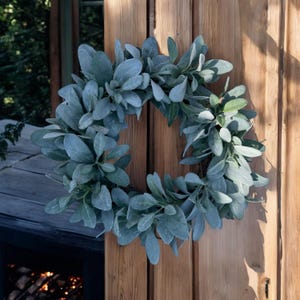 Lamm Ohrkranz: 21 &quot;Faux Greenery Bauernhaus Dekor