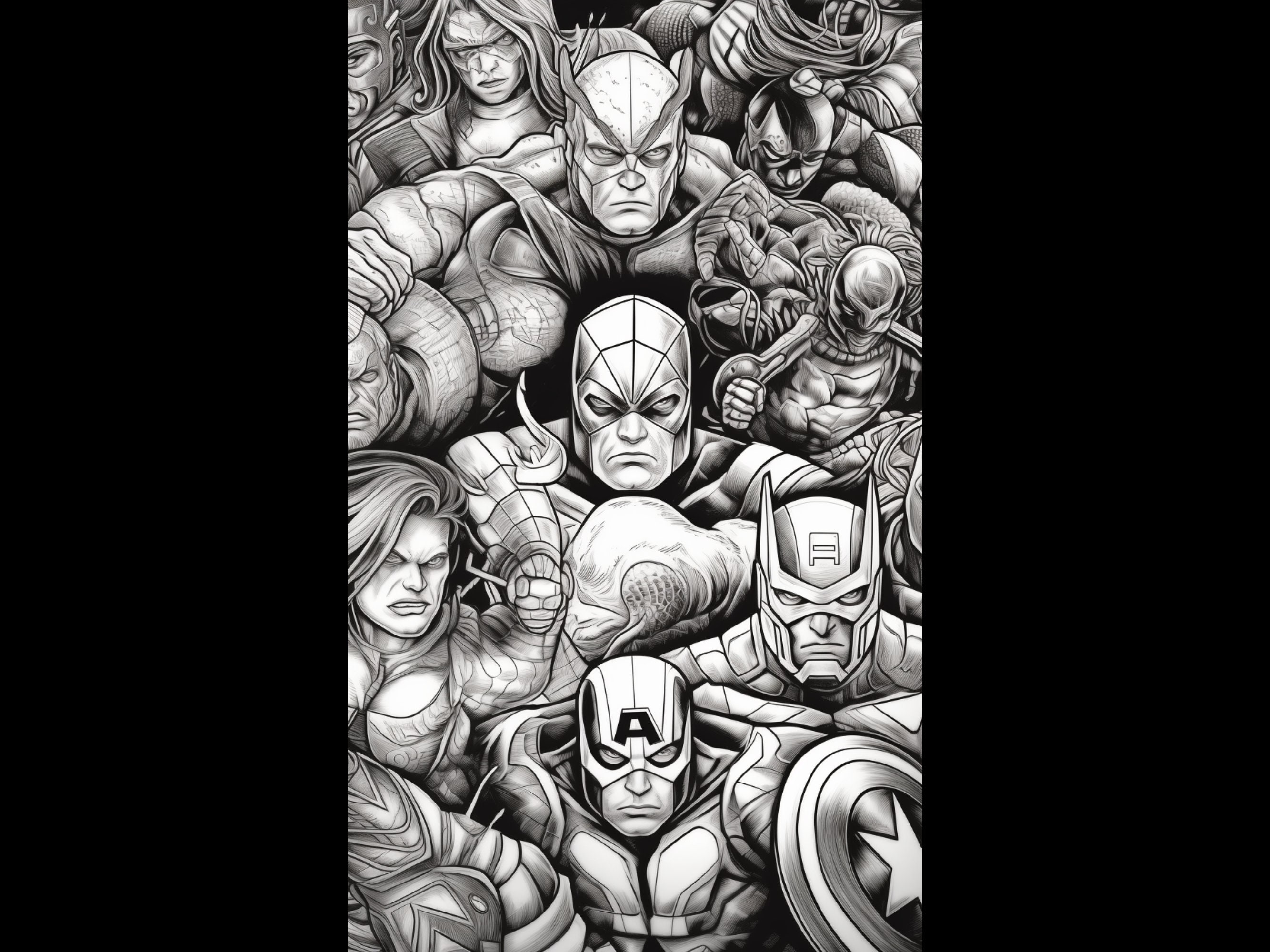 Super Villain Color Pages for Kids Printable Summer &amp; Classroom ...