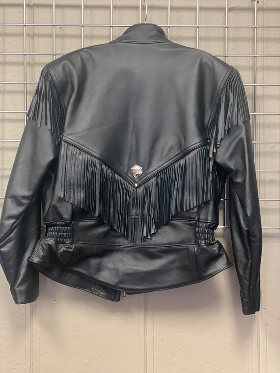 1990s Vintage Harley Davidson Women's Leather Jac… - image 6