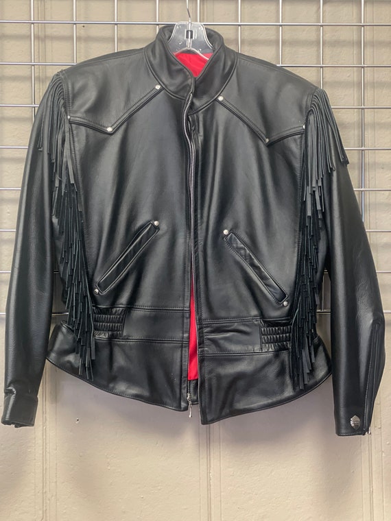 1990s Vintage Harley Davidson Women's Leather Jac… - image 5