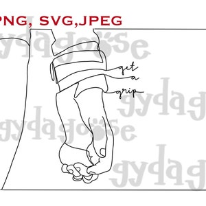 Gymnastics design digital art Get A Grip SVG PNG JPEG T-shirt design poster