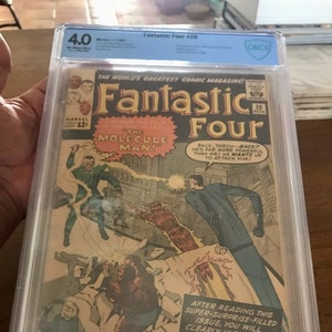 Fantastic Four #20 CBCS 4.0 Off-White/White Pages 1ª aparição e origem do Molecule Man Owen Reece Aparência do observador