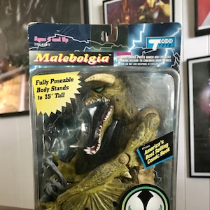 Todd McFarlane’s Spawn Deluxe Edition Ultra Action Figure Malebolgia Regular Full  Green Color Body Todd Toys Emblem