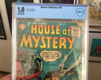 House of Mystery #45 CBCS 1.8 Cover and Art By Ruben Moreira December 1955