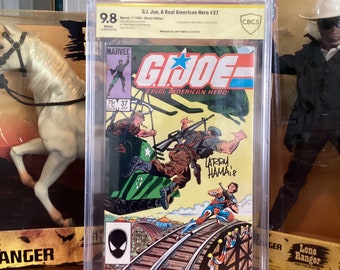 G. I. Joe, A Real American Hero #37 First Appearance of Flint, Footloose, Tomax and Xamot CBCS 9.8 White Pages Signed by Larry Hama