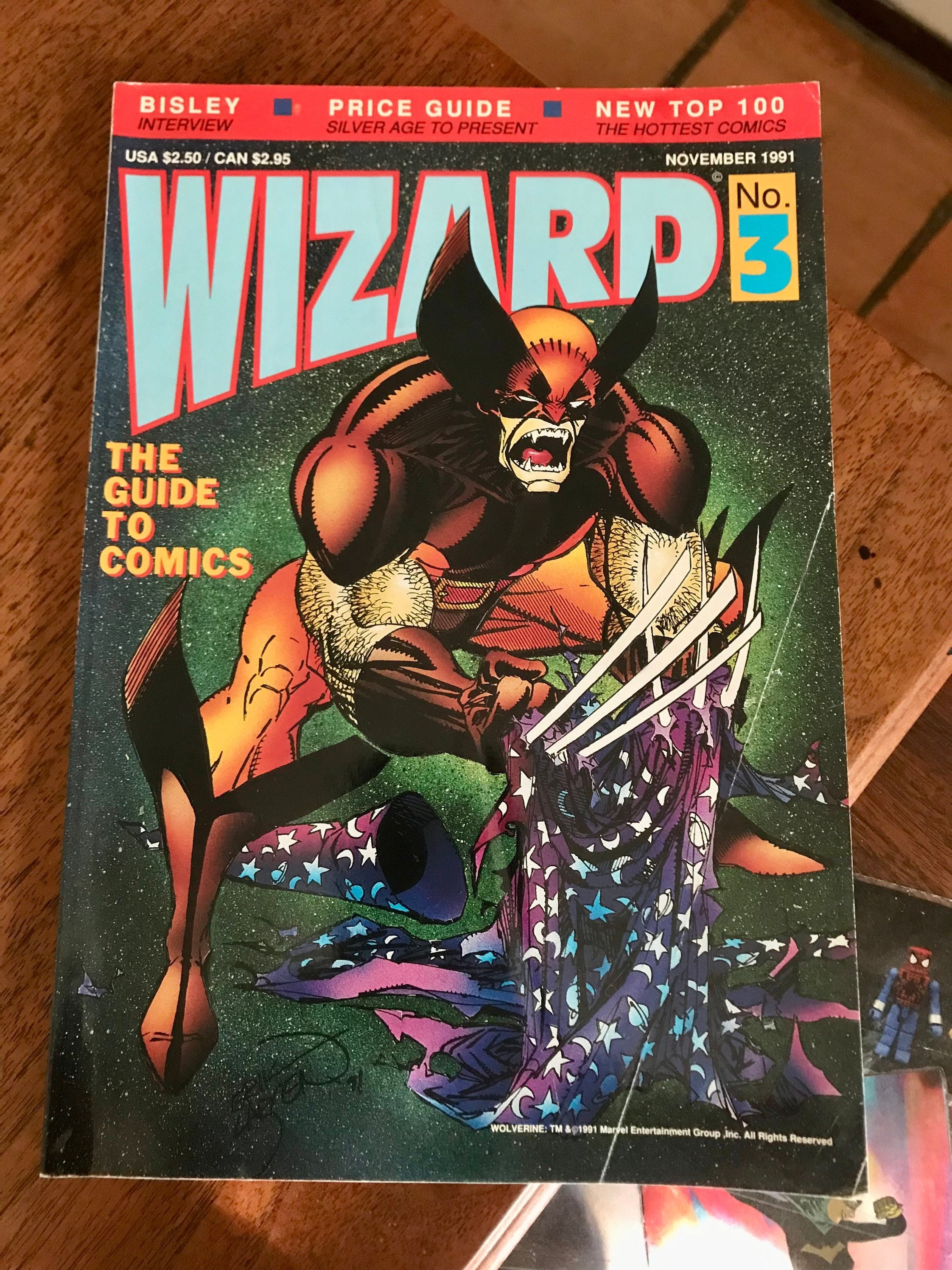 Wizard #3 the Guide to Comics November 1991 Price Guide Wolverine