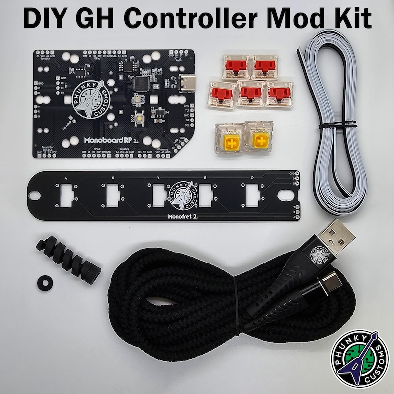 DIY modding kit for Guitar Hero controllers