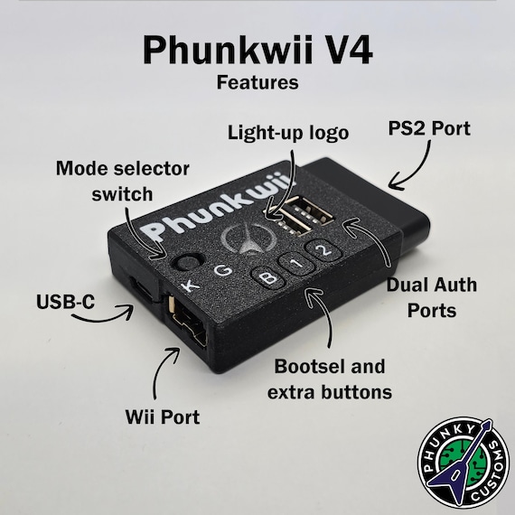 Phunkwii Adapter V4 - Wii and PS2 to USB Adapter - Etsy