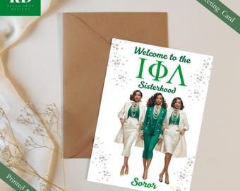Iota Phi Lambda Bienvenue dans la fraternité Carte de vœux