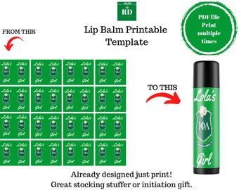 Modelo para impressão de protetor labial Iota