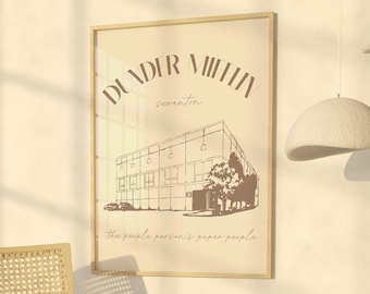 The Office Dunder Mifflin Scranton Pam's Painting Wall Art Digital Download
