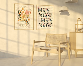 Lizzie McGuire Movie Hey Now Floral Wall Art Digital Download