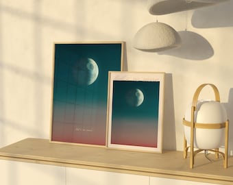 Death Star Ombre Wall Art Digital Download