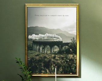 Wizard Scotland Train Wall Art Digital Download