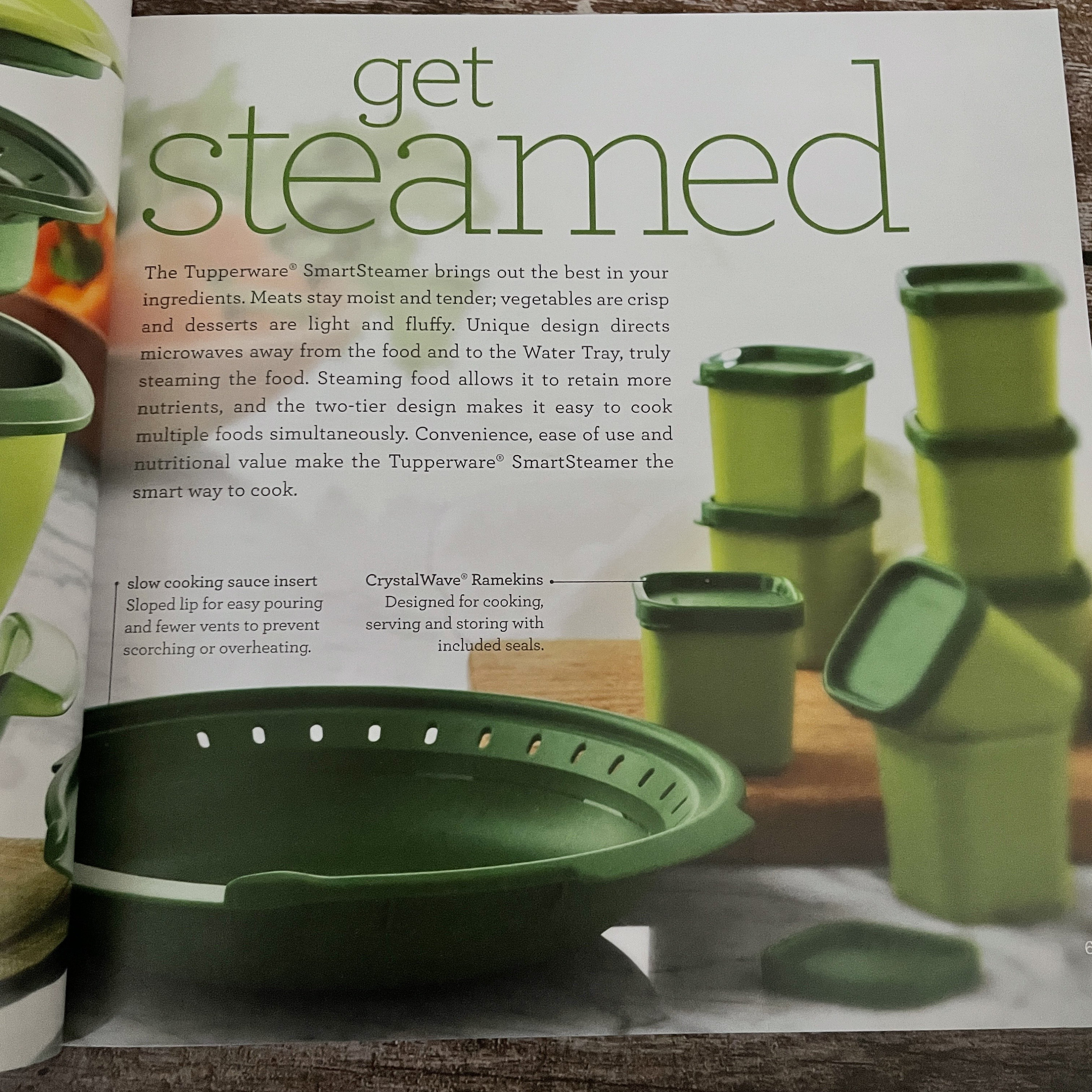 Tupperware 2 Tier Stackable Microwave Plastic Smart Steamer Green  Replacement Parts