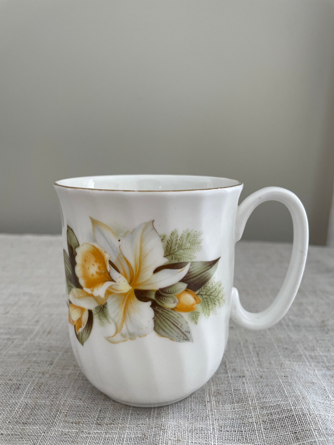 Antique Duchess Bone China England Rosemary Mug, Vintage Duchess