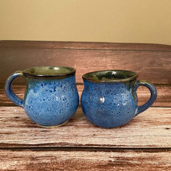Vintage I. Godinger Coffee Mug Set Of 4 - Blue Willow Toile Scenes