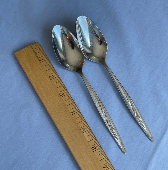 Set of 2 Vintage 1847 Rogers Bros Stainless Still Salad or Dessert
