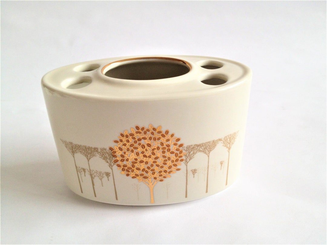 Vintage Golden Mist Otagiri Japan Toothbrush Holder Antique Etsy