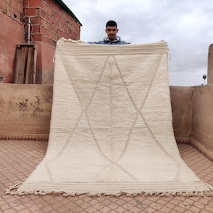 Custom Moroccan Rug, Authentic Moroccan rug,  Berber carpet, Genuine Wool rug, Handmade rug, Area  rug, Tapis berbere, Beni Ourain