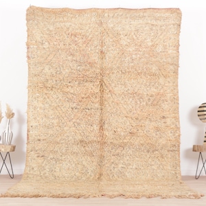Peach Moroccan rug, Vintage Boujaad rug 6x10 FT, Morrocan rug 5.8x10.2 FT, Living room  rug, Funky rug, Teppich