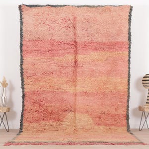 Vintage Moroccan rug, Pink Boujaad rug 6x10 ft, Morrocan rug 5.8x10.2 ft, Living room rug, Berber rug, Handknotted rug, Teppich