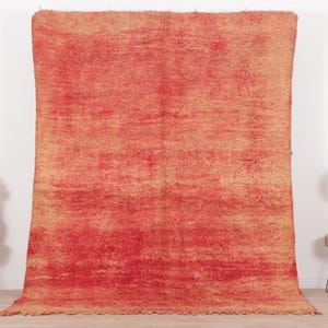 Red Moroccan rug, Vintage Boujaad rug 6x9 ft, Morrocan rug 6x9.4 ft, Berber rug, Handknotted rug, Living room rug, Teppich