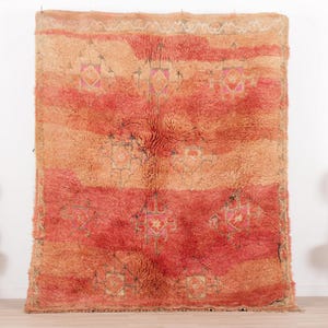Vintage Moroccan rug, Pink Boujaad rug 6x7 ft, Morrocan rug 5.7x7.1 ft, Living room rug, Berber rug, Handknotted rug, Teppich