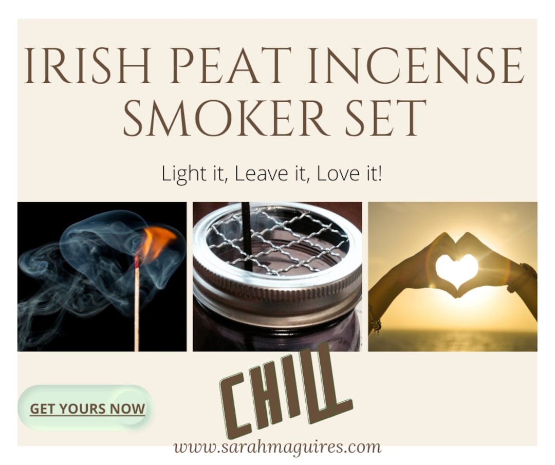 Turf Fire on A Stickirish Peat Incense Etsy