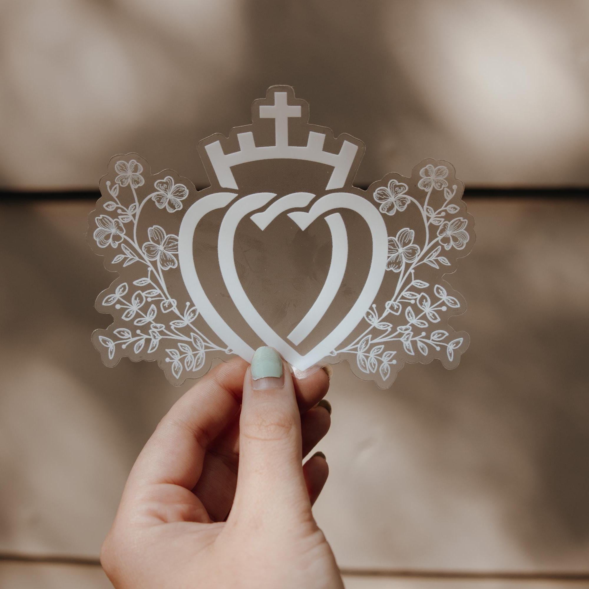 SSPX Hearts Floral | Bumper Sticker Decal - Etsy