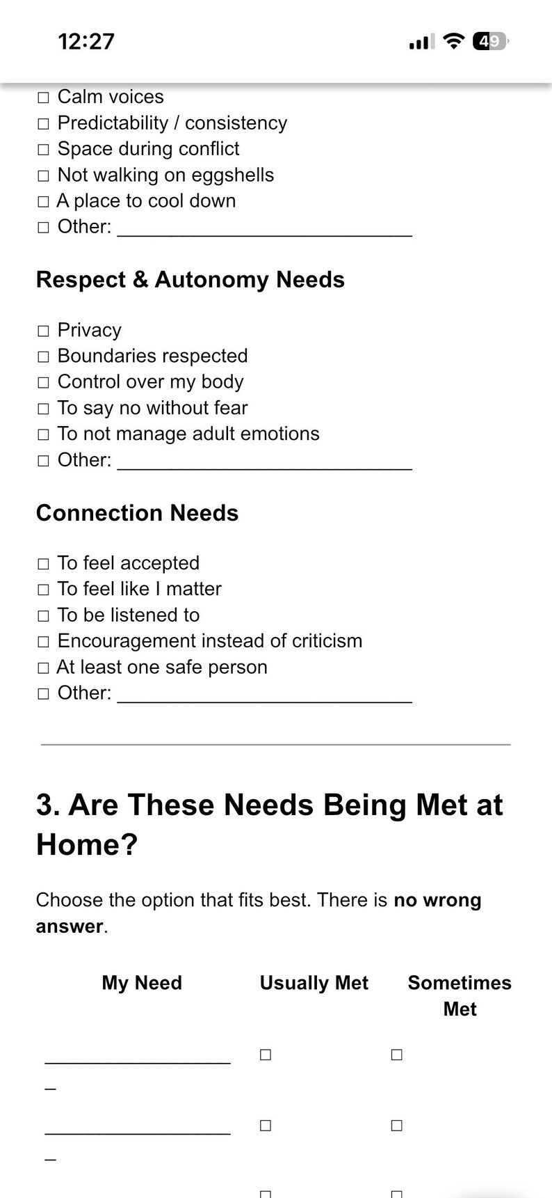 A Trauma-informed Worksheet to Help Teens Cope at Home When Parents ...