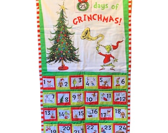 Reusable How the Grinch Stole Christmas Pocket Advent Calendar