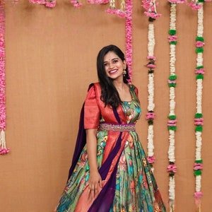 Pattu chunni dresses online sale