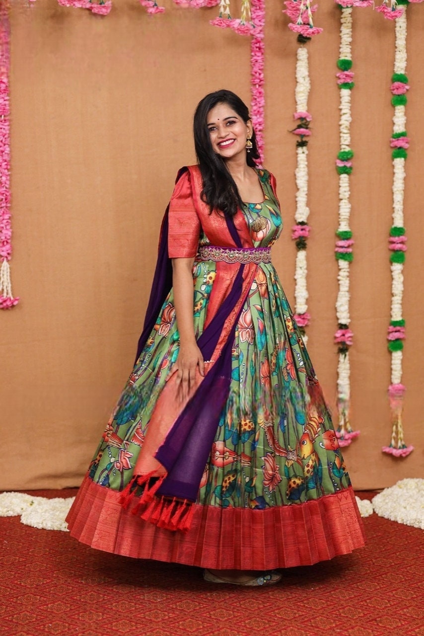 Kalamkari top designs dresses