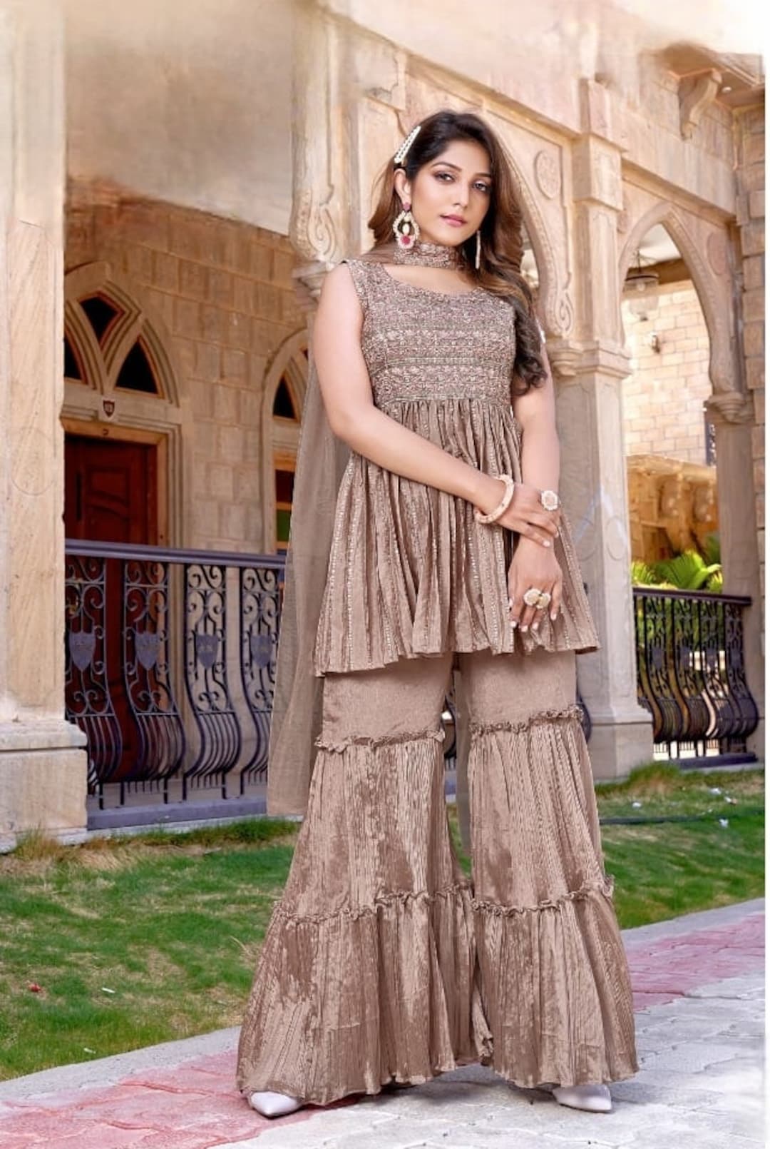 sarara garara dress party wear Party Wear Sharara Dresses