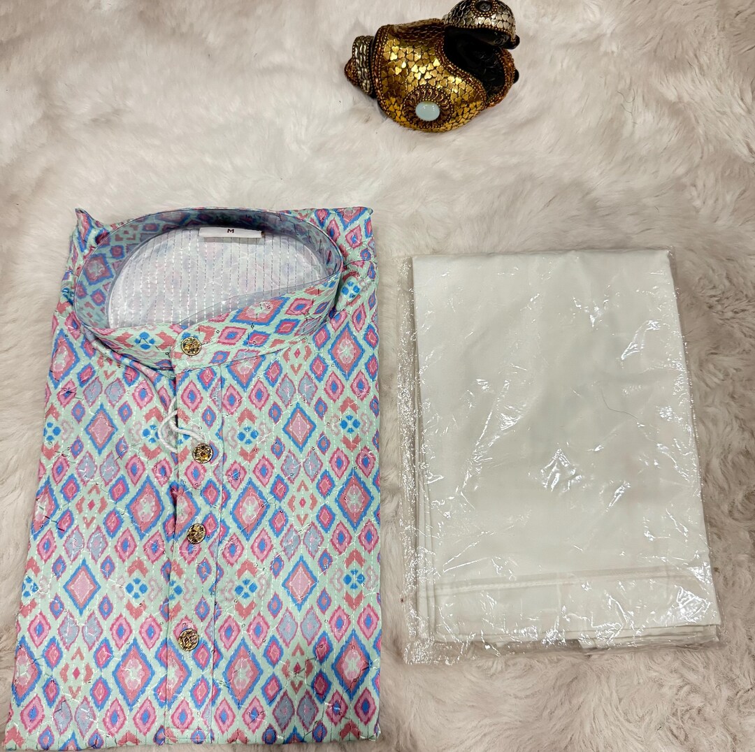 Elegant Men's Silk Kurta Pyjama for Festive Celebrations