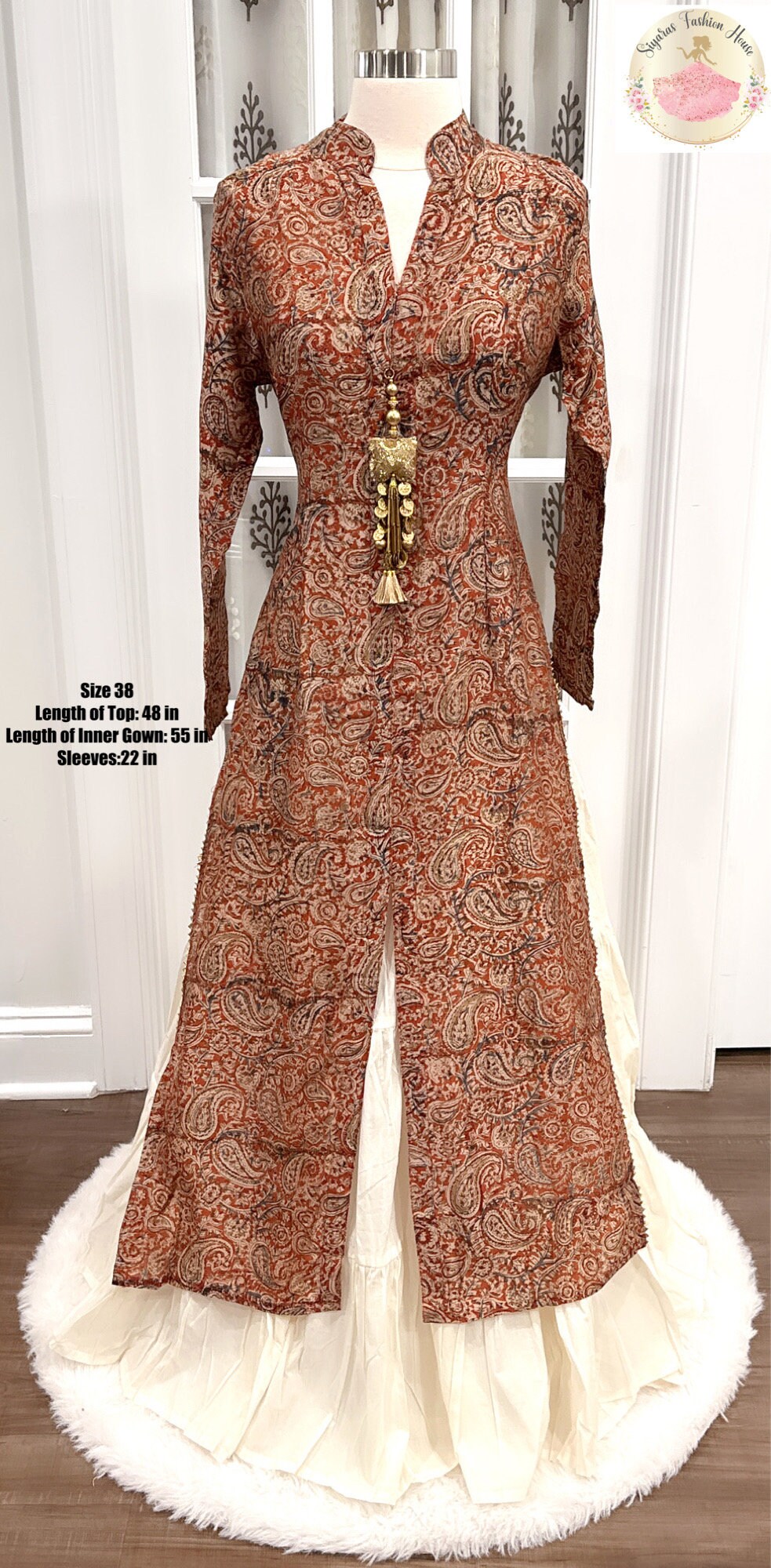 Signature Hand Printed Kalamkari Dress main image 0