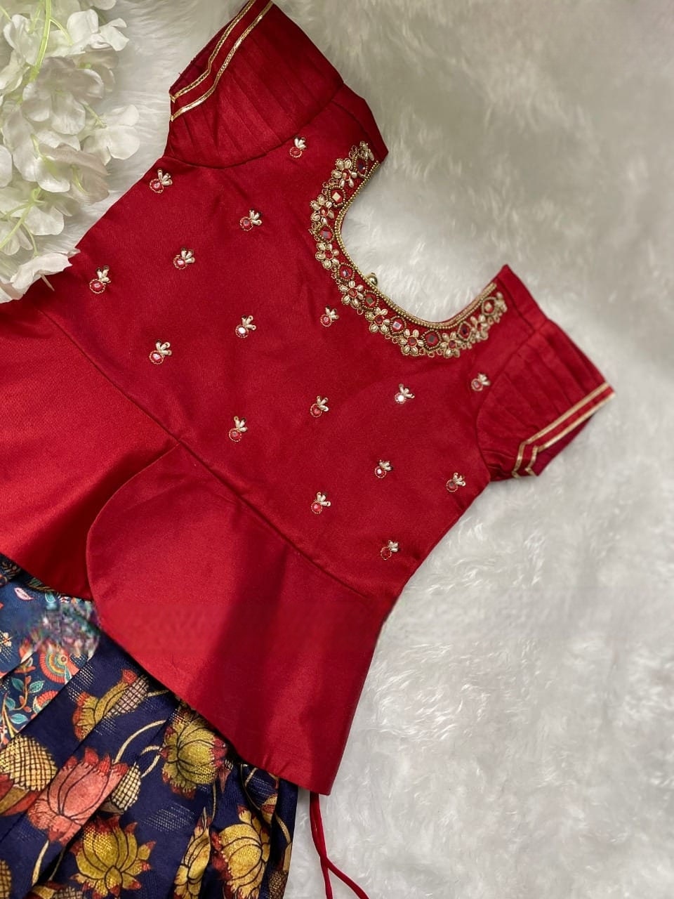 new pattu langa blouse designs