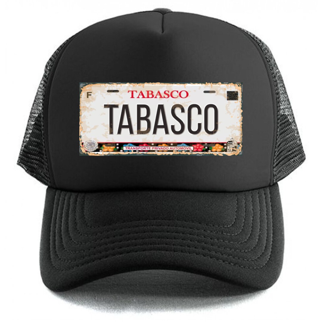Tabasco State Mexico License Plate Custom Yupoong Snapback Trucker Hat