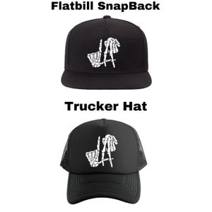 LA Skeleton Hand - Los Angeles - Flatbill SnapBack - Trucker Hat