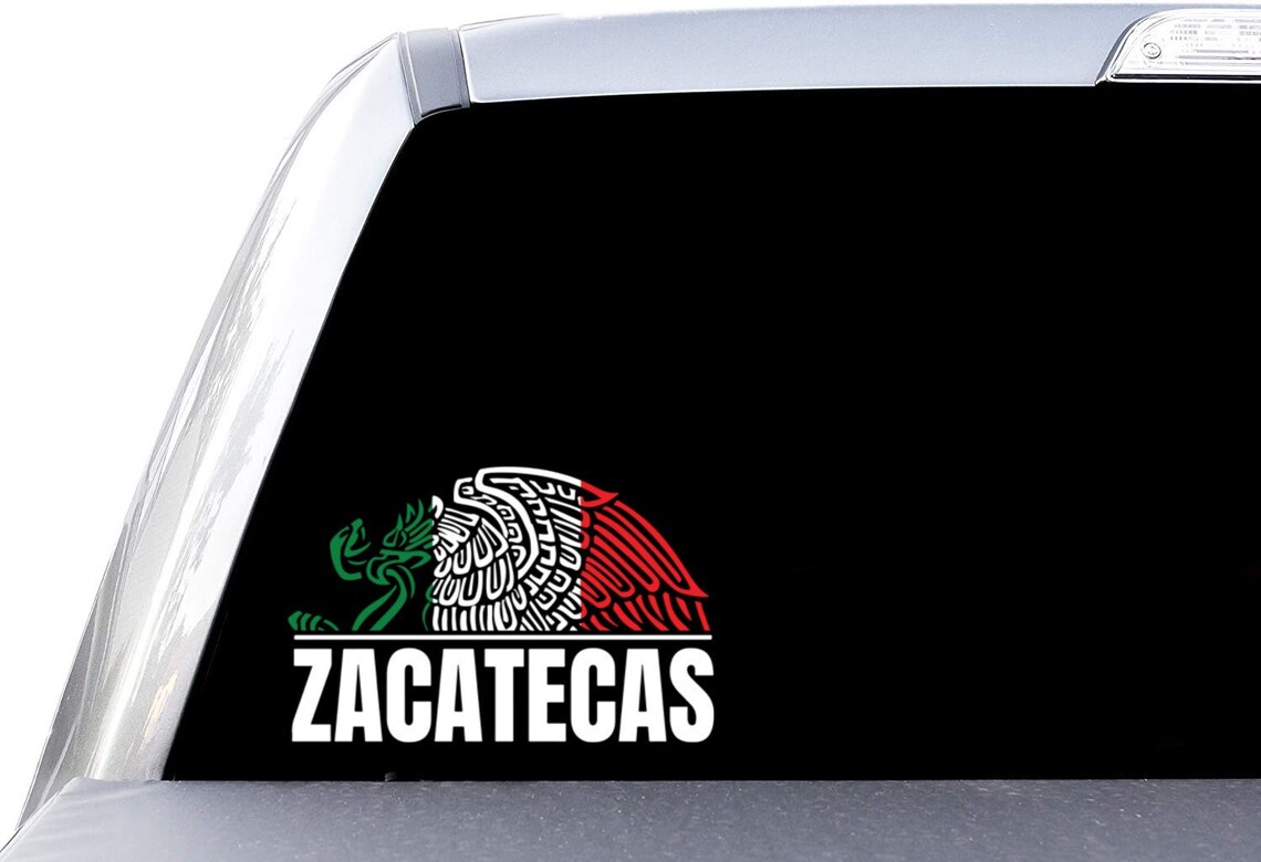 Zacatecas Escudo Mexicano Sticker Vinyl Decal Etsy