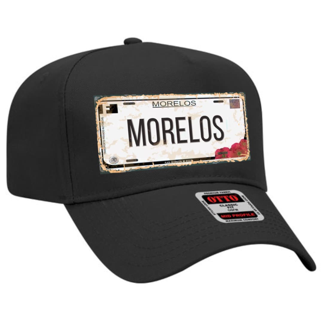 Morelos Mexico Plate Placa De Mexico Baseball Cap Hat Snapback Custom