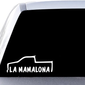 La Mamalona Die-Cut Window Vinyl Decal Sticker, Bright Decor for Laptops, Water Bottles, Cars, Unique Gift