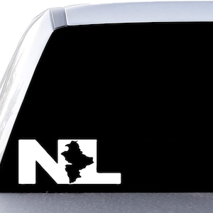 Nuevo León ‘NL’ Mexico State, Estado De Mexico Die-Cut Window Vinyl Decal Sticker - Waterproof Vinyl Sticker for Car, Laptop, Water Bottle,