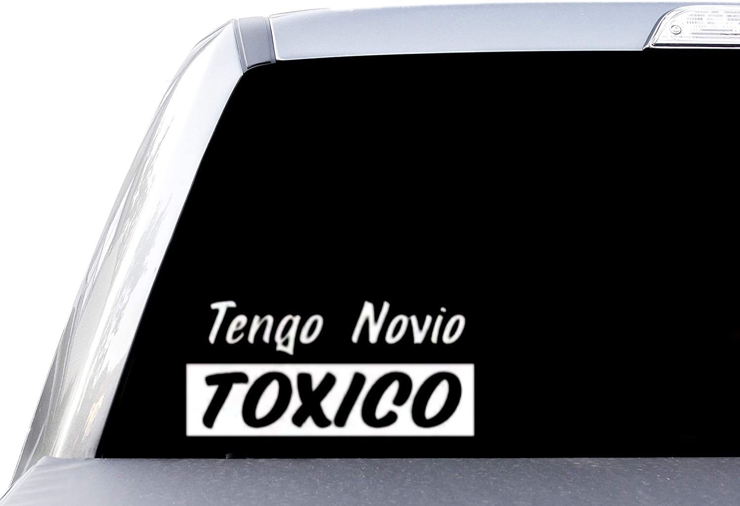 NOVIO TOXICO CALCOMANIA STICKER DECAL DE VINILO BLANCO 10" 👍