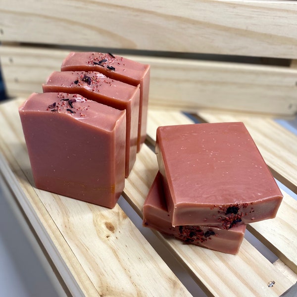 Pomegranate Citrus Soap | Orange Essential Oil | Pomegranate | Rose Gold | Cranberry |