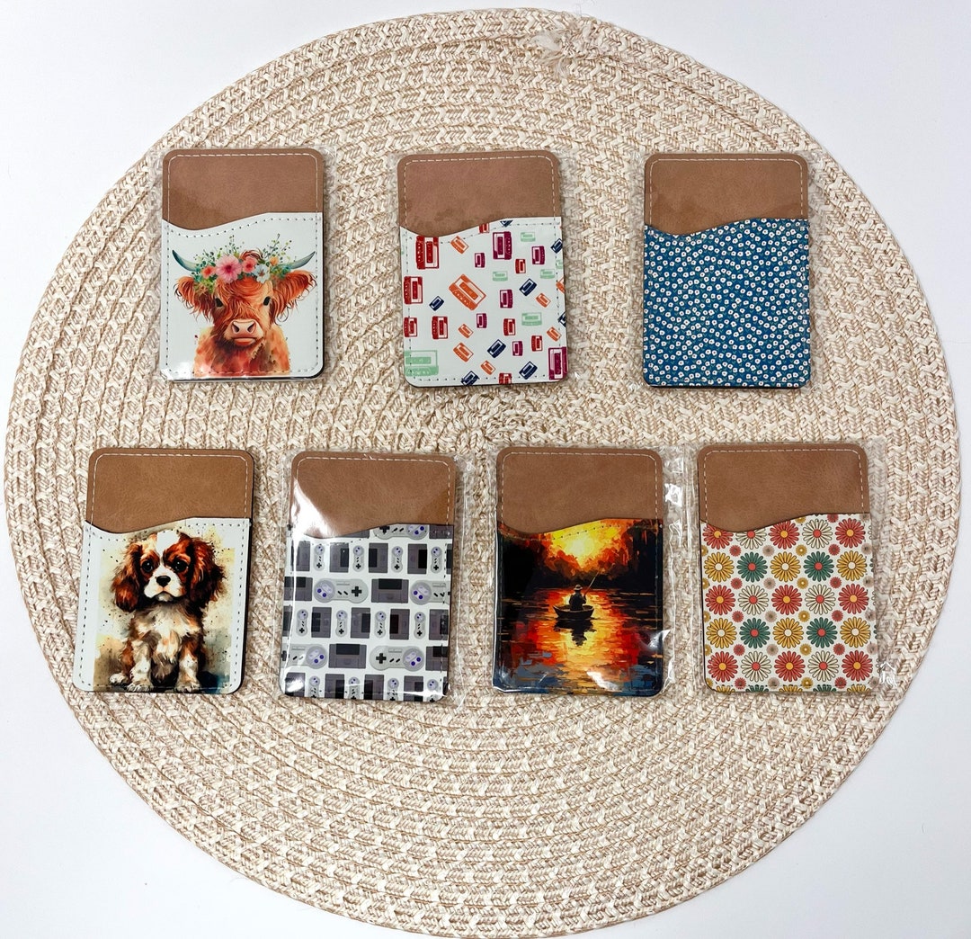 Kanayu 48 Pcs Cell Phone Wallet Silicone Adhesive Phone