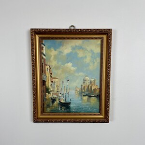 Small Original Vintage Oil Painting on Board - Vintage Wall Art