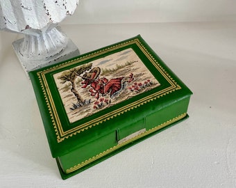 Vintage Tapestry Jewellery Box - Vintage Home Decor